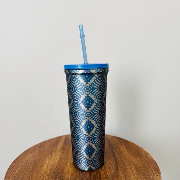Hydragear Blue Geometric Fashion Tumbler 24 Oz - Picture 1 of 4